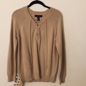 Long sleeve sweater Camel color
